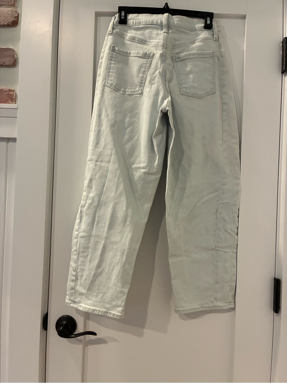 Old Navy High-Rise Straight Jeans in Light Mint